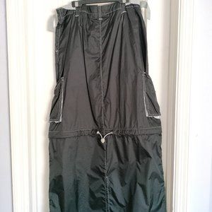 Mac-girl long black nylon skirt